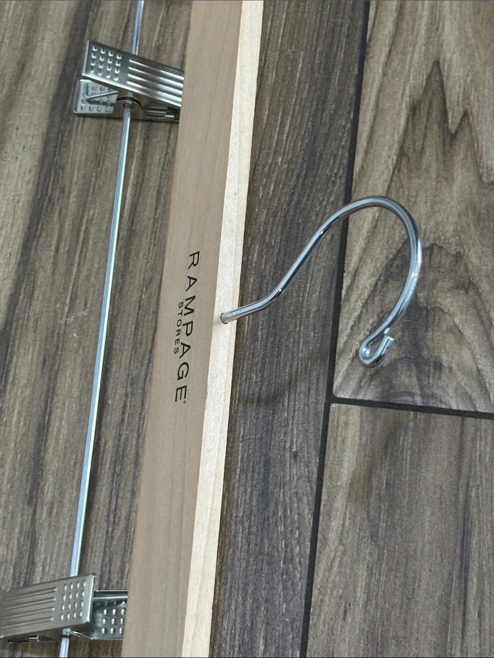 RARE Rampage Store Natural Wood Hanger Pair - Light Wood